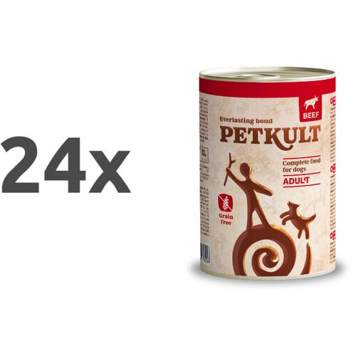 Petkult Dog Adult - govedina 24 x 400 g Cene