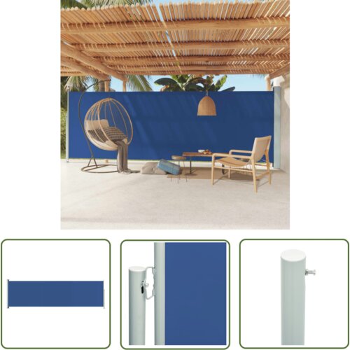  The Living Store Zložljiva stranska tenda za teraso 180x600 cm modra - Stranska Tenda, (21742419) Cene