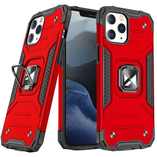 Wozinsky Armoured etui za iPhone 14 Pro, magnetno držalo, Ring Armor, rdeč, (21522134) Cene