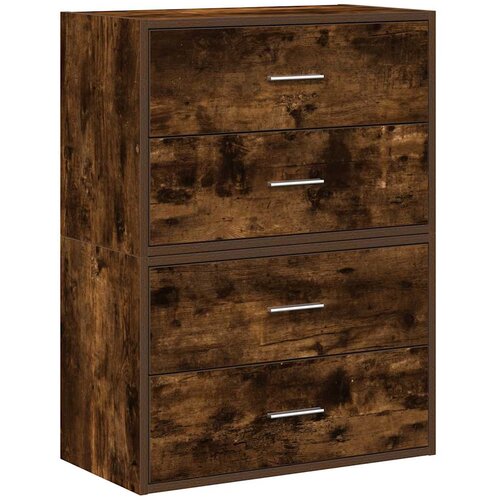  Ormari s 2 ladice 2 kom boja hrast 60x31x40cm konstruirano drvo Slike