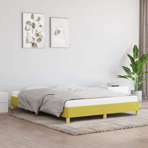 VidaXL Posteljni okvir zelen 160x200 cm blago Slike