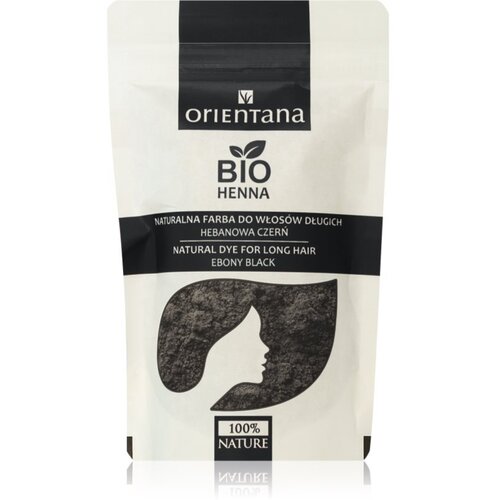 Orientana Bio Henna Natural Dye permanentna barva za lase odtenek Ebony Black 100 g Cene
