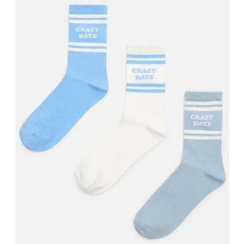 Sinsay - Komplet 3 parov nogavic - Večbarvno