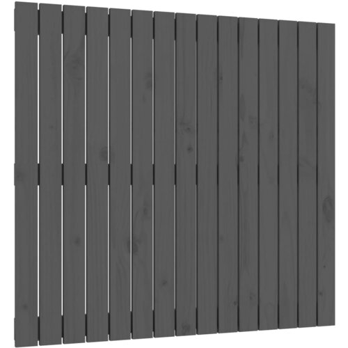 Maison Chic stensko posteljno vzglavje - vzglavna omarica - nočna omarica sivo 95,5x3x90 cm trdna borovina, (21706562) Cene