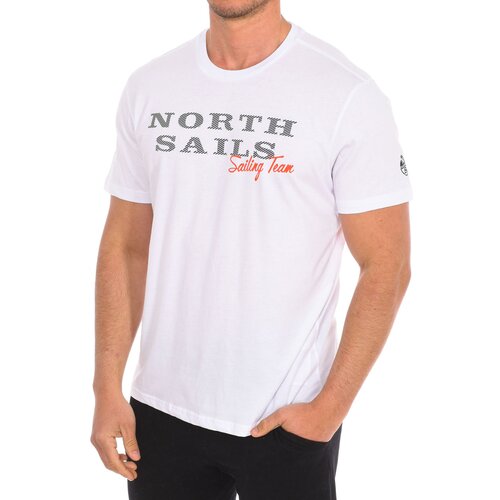 North Sails Majice s kratkimi rokavi 9024030-101 Bela Cene