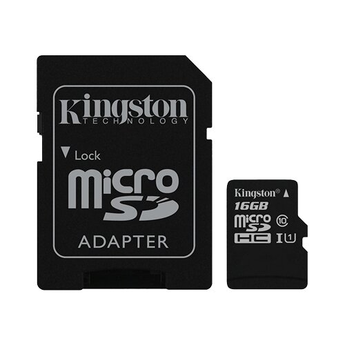 Kingston UHS-I U1 MicroSDHC 16GB + Adapter SDCIT16GB memorijska kartica Slike