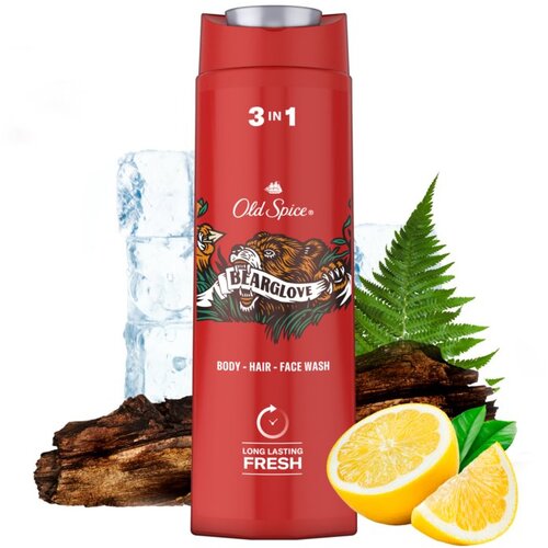 Old Spice Bearglove gel za prhanje za telo in lase 400 ml Cene
