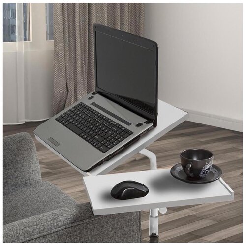  Podesiv sto GLEN 87x67 cm, beo Slike