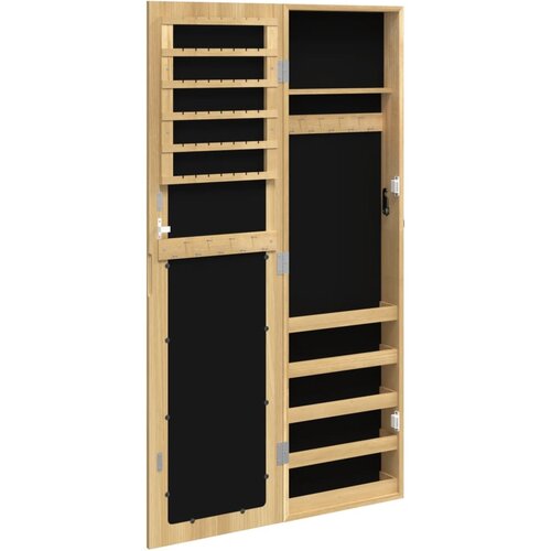  Zidni ormarić za nakit s ogledalom 30 x 8,5 x 106 cm Slike