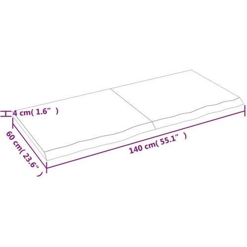  Kopalniški pult 140x60x4 cm neobdelan trden les Cene