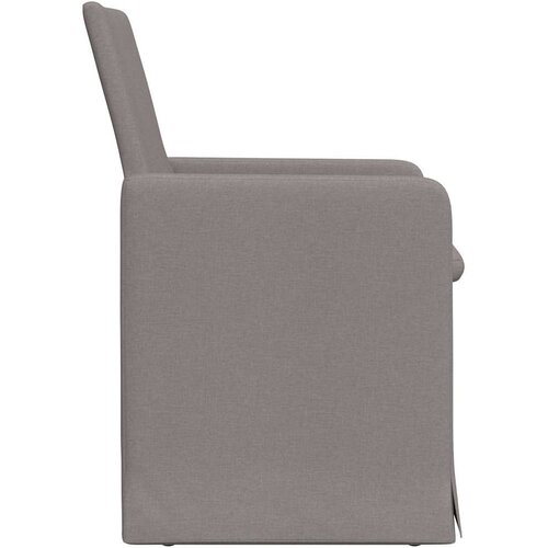  Trpezarijske stolice 2 pcs Sivo-smeđa 57 x 67 x 95 cm tkanina Slike