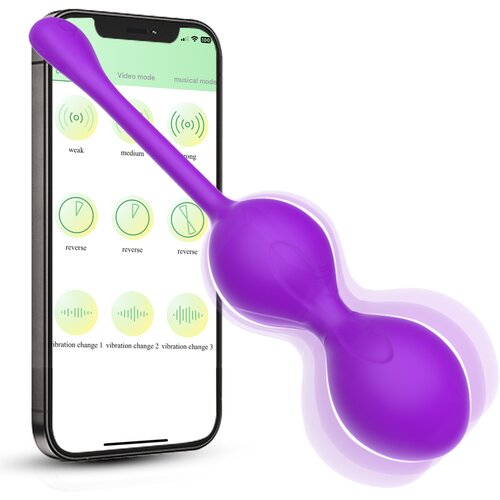 SuperLove Premium Kegel Exercise Balls with Vibrations & App Purple Cijene