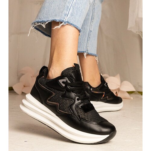 Gemre Black sneakers with holographic element Elaiza Slike