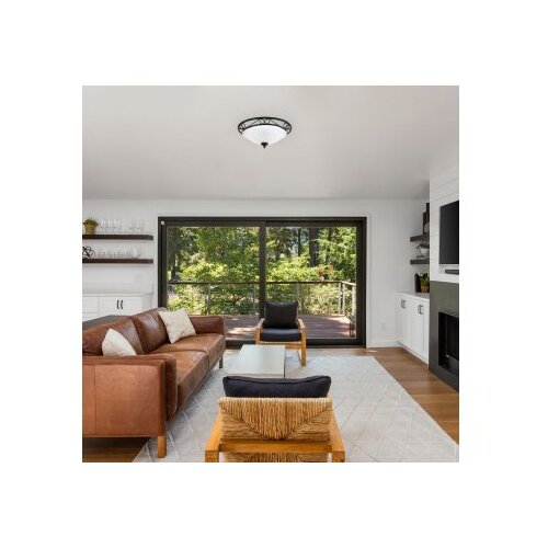 Rabalux athen plafonjera D37 E27 2x60W mat crna klasična rasveta Slike
