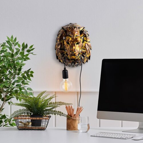Opviq lion head multicolor wall lamp Cene