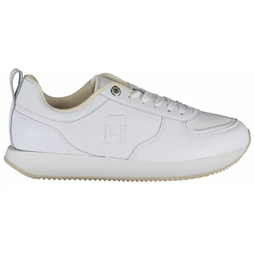 Tommy Hilfiger Superge Casual Leather Runner FW0FW07285 White YBS