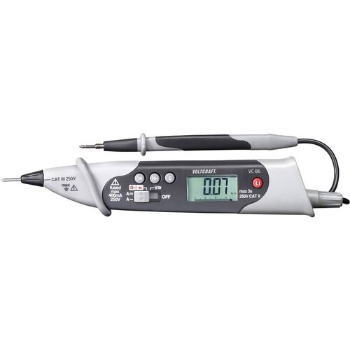Voltcraft Ročni multimeter, digitalni VC-86 kalibracija narejena po: delovnih standardih, CAT III 250 V &scaron;tevilo znakov na zaslonu: 4000, (5000295888) Cene