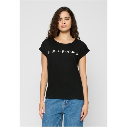 Merchcode Black T-shirt with Ladies Friends logo Slike