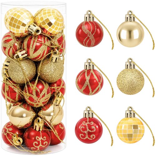  Set božićnih kuglica 72 kom. &amp;Oslash; 3 cm Plastika Slike
