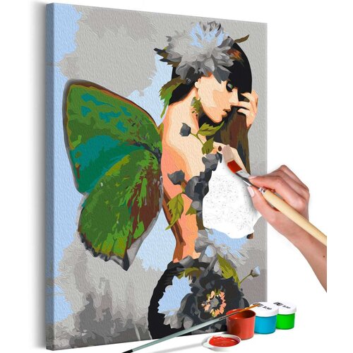  Slika za samostalno slikanje - Butterfly Woman 40x60 Slike