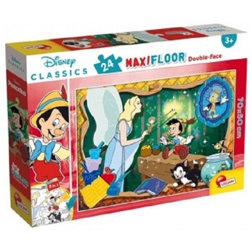 Lisciani Disney Puzla Df Maxi Floor 24 Disney Classics Pinocchio, Šarena Cene