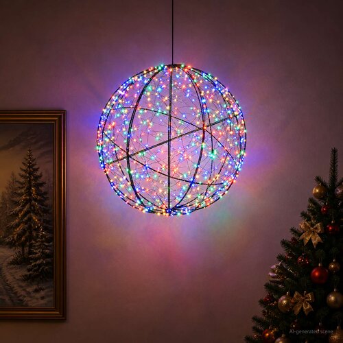  Božićni vrh svjetla 750 LED lampica Vi&amp;scaron;ebojno Slike