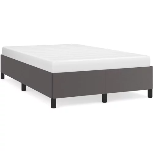 vidaXL Okvir kreveta sivi 120 x 190 cm od umjetne kože