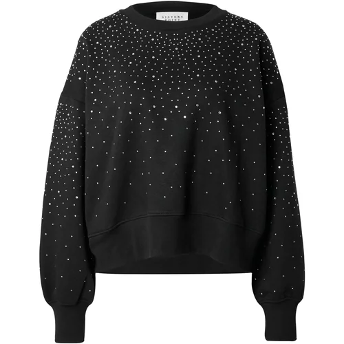 SISTERS POINT Sweater majica 'HIKE' crna / prozirna