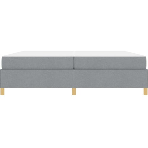  Krevetna konstrukcija Svijetlo siva 200 x 200 cm tkanina Slike