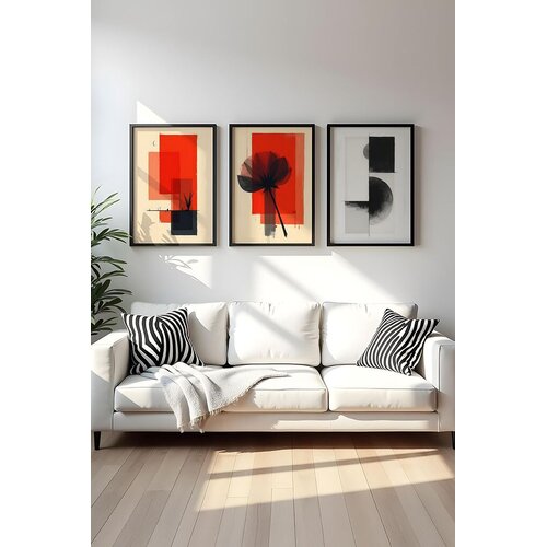 Wallity Uramljena slika Huhu438, 50x70 cm, 3 dijela Cene