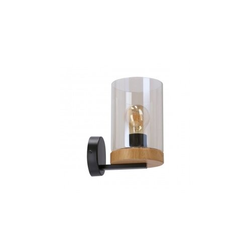  Wels Zidna Lampa Crna + Drvo 1x40W E27 Cene