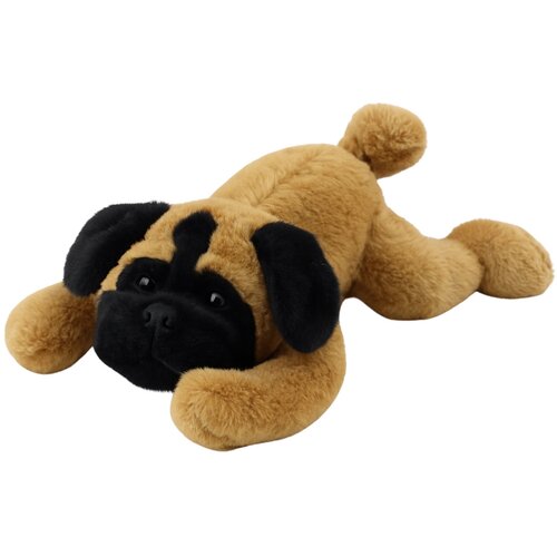 Plišana igračka pas mops koji leži 40cm - smeđi Cijene