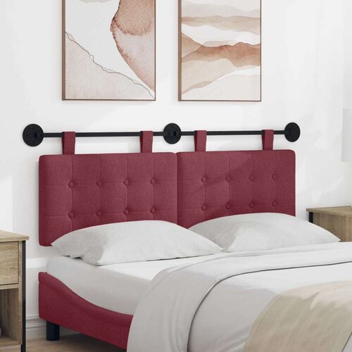  Viseće uzglavlje kreveta tkanina - boja crnog vina 140 cm bez LED Cene