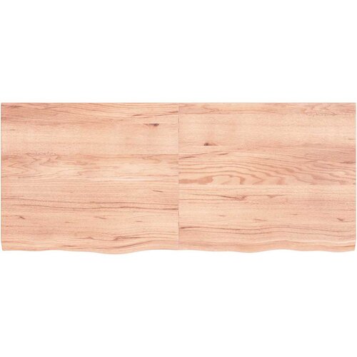  Zidna polica svjetlosmeđa 140x60x(2-4) cm obrađena hrastovina Slike