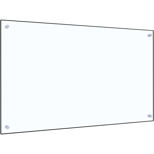 VidaXL kuhinjska za&amp;scaron;tita od prskanja prozirna 100x60 cm kaljeno staklo Slike