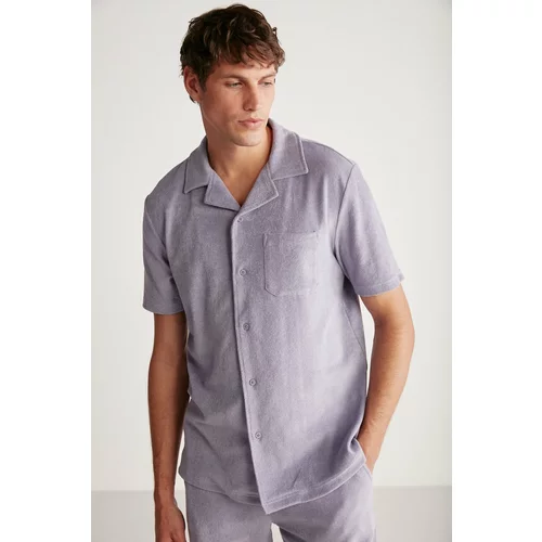GRIMELANGE Shirt - Purple - Relaxed fit