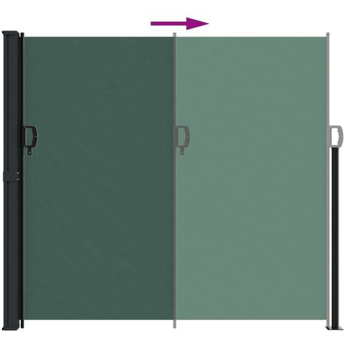  Uvlačiva bočna tenda tamnozelena 180 x 600 cm Slike