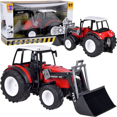  Crveni traktor veliki buldožer pokretna ruka veliki kotači rc0666 Cene