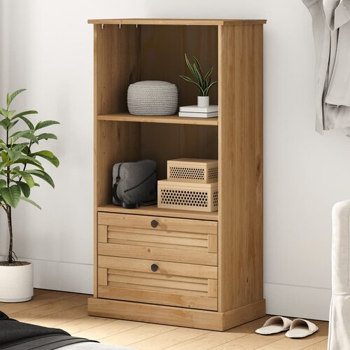 VidaXL Regal za knjige VIGO 60 x 35 x 114 5 cm od masivne borovine Slike