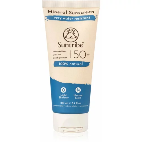 Suntribe Mineral Sunscreen mineralna zaštitna krema za lice i tijelo SPF 50 100 ml