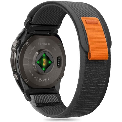 TECH-PROTECT NYLON GARMIN FENIX 5X / 5X PLUS / 6X / 6X PRO / 7X / 8 (51 MM) BLACK/ORANGE, (21974464) Cene