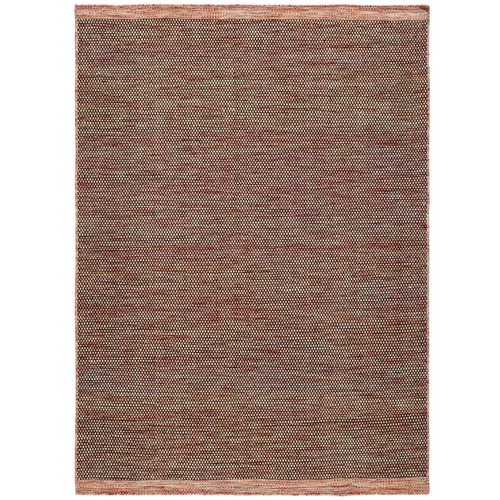 Universal Crveni vuneni tepih Kiran Liso, 60 x 110 cm
