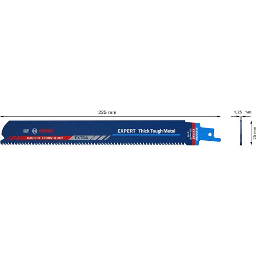 Bosch EXPERT &amp;bdquo;Thick Tough Metal&amp;ldquo; S 1155 CHC list univerzalne testere - pakovanje 3 komada - 2608900369 Slike