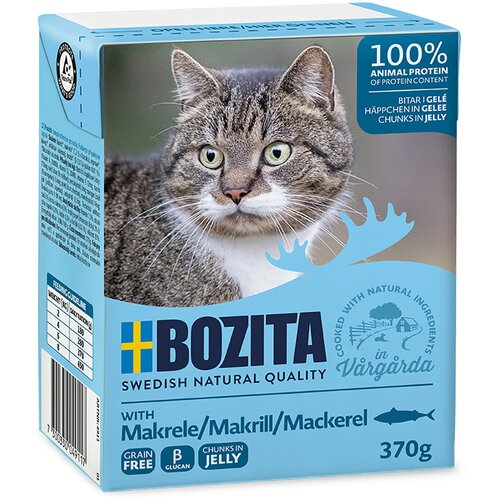Bozita Varčno pakiranje koščki v želeju ali v omaki 24 x 370 g - Žele: skuša Cene