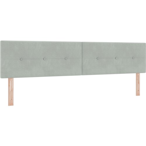 vidaXL Postelja s škatlasto vzmetjo z vzmetnico svetlo siva 200x200 cm žamet Cene