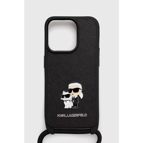 Karl Lagerfeld Etui za telefon iPhone 15 Pro 6.1 boja: crna
