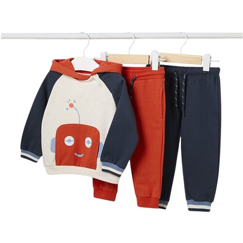 Mayoral komplet 3v1 (pulover, 2x dolge hlače) orange Cene