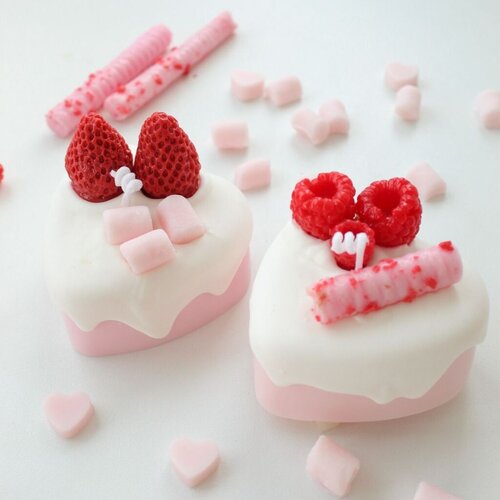 Ketlimóns Ketlimons Set sveća Lovers Jam Cakes, 2 komada, Roze Cene