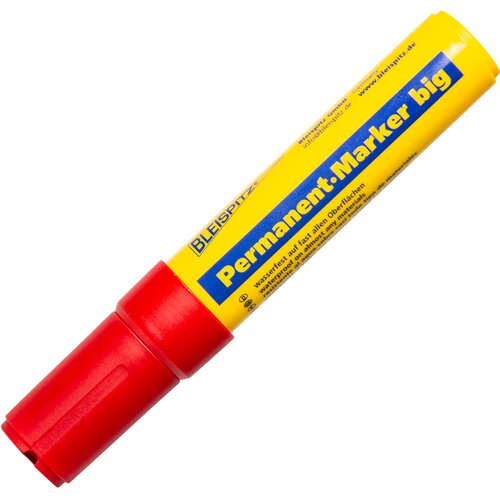 BLEISPITZ marker permanentni big 4-12mm crveni Cene