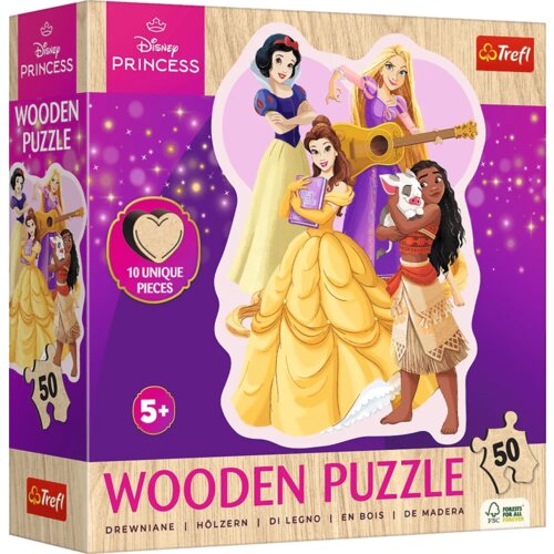  Lesena sestavljanka Junior 50 delov - Disney Princess - 1 k. Cene